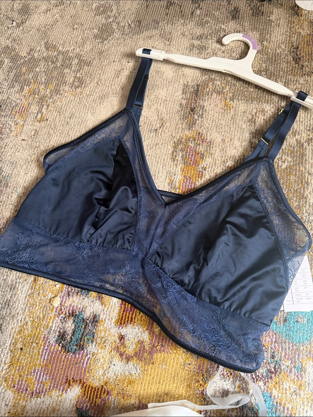 Navy Lace-Trim Bralette - Women Intimates & Sleepwear auden